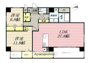GEMINOS CHIGASAKI【10階】の間取り