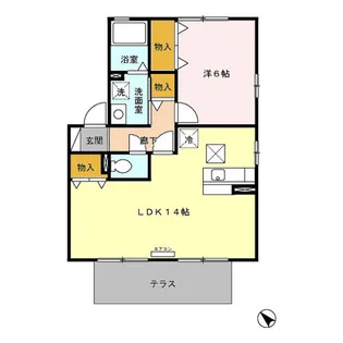 ウィルモア湘南 B【1階】の間取り