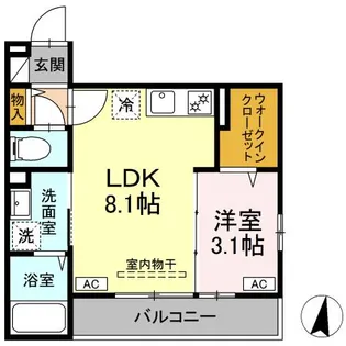 クローネ湘南【3階】の間取り