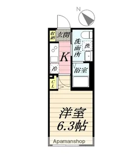 ベイルーム本鵠沼【1階】の間取り