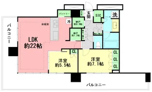 THE TOWER 湘南辻堂【26階】の間取り