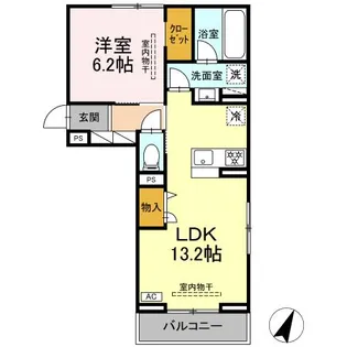 ビラフランカ【2階】の間取り