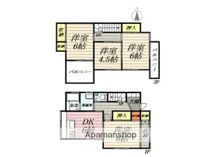 神奈川県大和市深見【一戸建】の間取り
