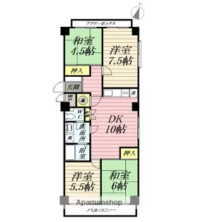 パナハイツひらつか【5階】の間取り