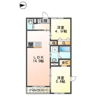 エバーリーフ【2階】の間取り