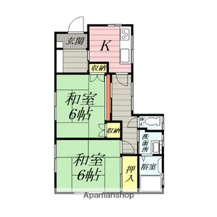矢留荘【1階】の間取り