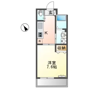 藤沢マンション【1階】の間取り