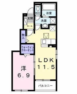 ファインブルク・K Ⅲ【1階】の間取り