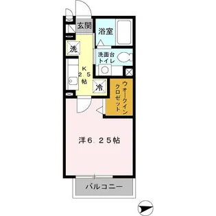 グランモア柳川AB B【2階】の間取り