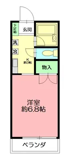 寒川山手ハイツ【2階】の間取り
