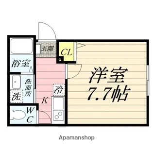 ハイズ湘南茅ヶ崎【1階】の間取り