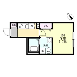 ベイルーム湘南藤沢本町【1階】の間取り