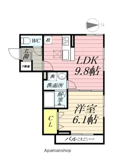 イーストピークヴィオレ【1階】の間取り