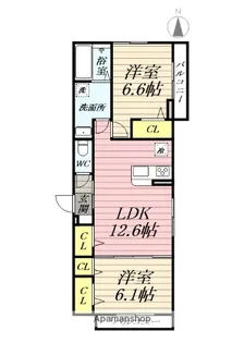 イーストピークヴィオレ【3階】の間取り