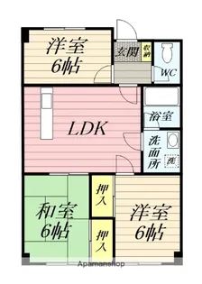 原マンション【1階】の間取り