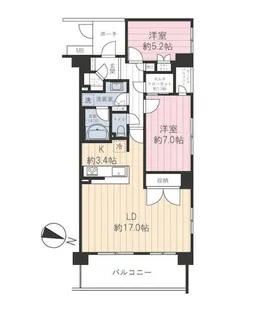 中央林間レジデンスハウスイースト【2階】の間取り