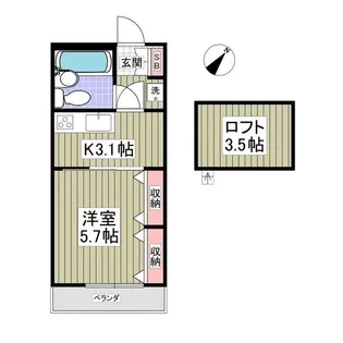 グレースアイルY【2階】の間取り
