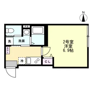 ベイルームハイム大和中央A【2階】の間取り