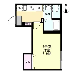 ベイルームハイム大和中央B【1階】の間取り