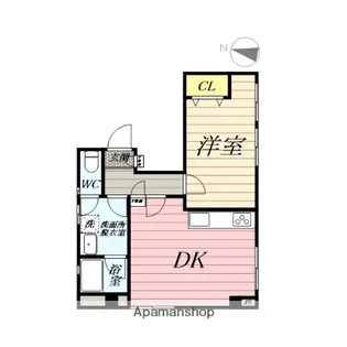 HB浜町Ⅰ【3階】の間取り