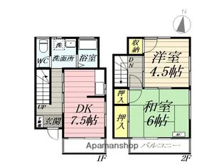 岡本テラス【2号室】の間取り