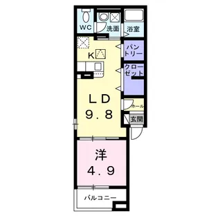 セレッソ パルケ【1階】の間取り