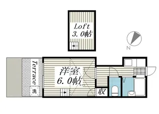 レオパレスブランカ【103号室】の間取り