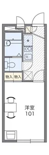 レオパレスチェリーメゾン湘南Ⅱ【301号室】の間取り