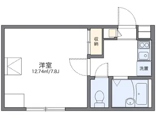 レオパレス中里【2階】の間取り