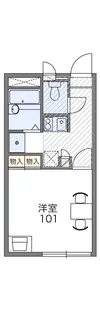 レオパレスくすの木Ⅱ【201号室】の間取り