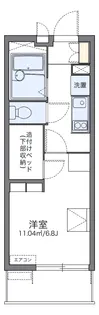 レオパレスエクレールK下大槻【2階】の間取り
