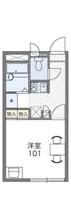 レオパレス船道【202号室】の間取り