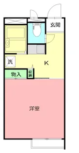 レオパレス三ノ宮【1階】の間取り