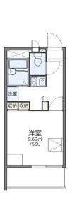 レオパレスラッキーハイムT【2階】の間取り