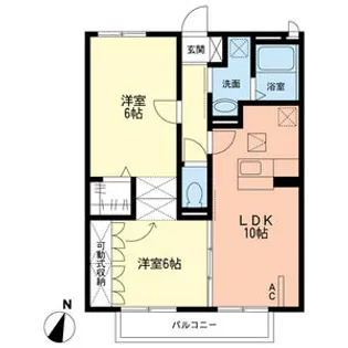 ルミエール【1階】の間取り