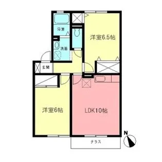 グリーンパレス【1階】の間取り