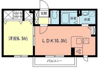 アルエットC【1階】の間取り