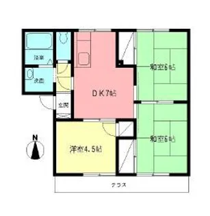 ブルーパレス深石【1階】の間取り