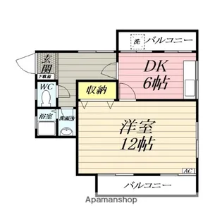伊勢原コーポラス【2階】の間取り