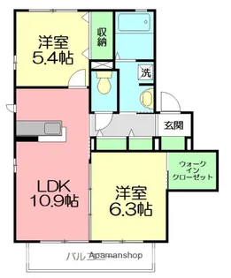 メルヴェール湘南【2階】の間取り
