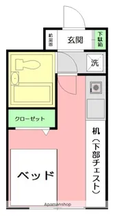 アドーレ湘南【3階】の間取り