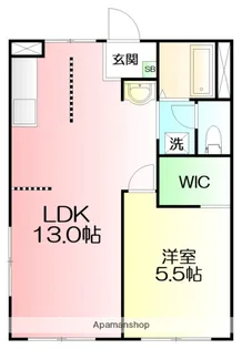 サンボナールB【1階】の間取り