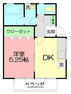 サーフサイドテラス壱番館【2階】の間取り