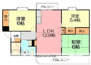 グリーンヒル飯島【3階】の間取り