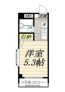 スカイハイム松井【3階】の間取り