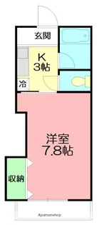スクエアコート【1階】の間取り