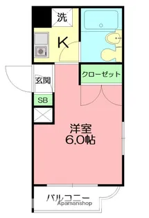 ジュネパレス平塚第19【4階】の間取り