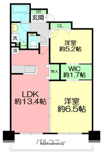 セレストタワー湘南平塚【14階】の間取り