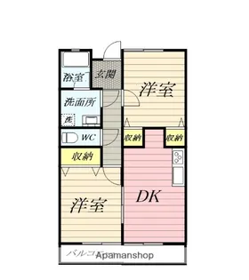 タウンハイツ【1階】の間取り