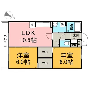 グリーンハイム【2階】の間取り